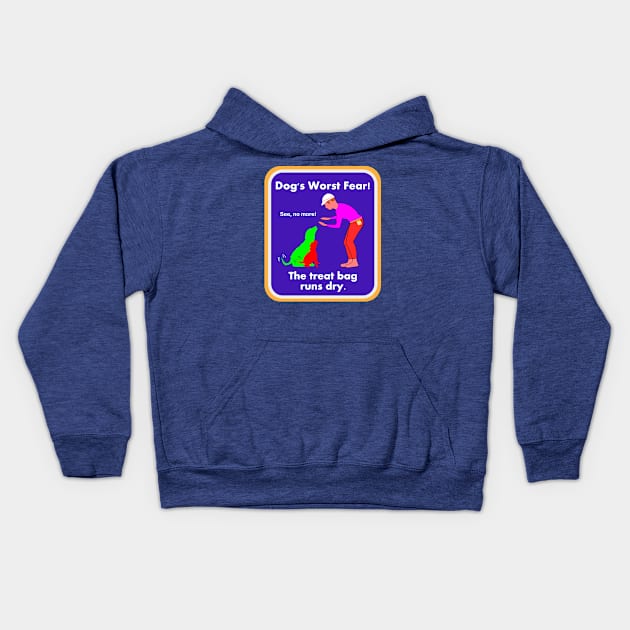 Dog's worst fear! Kids Hoodie by tallbridgeguy